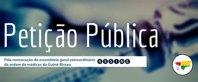 Convocação de Assembleia Extraordinário da ordem de médicos da Guiné-Bissau