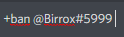 Banir a Birrox#5999 porque ela pediu para fazer uma petição!