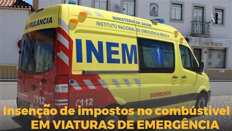 Isenção de impostos no combustível em todos os veículos de socorro dos Corpos de Bombeiros.