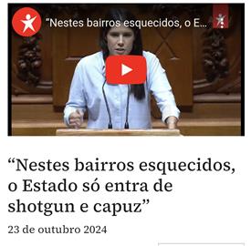 Investigação de Mariana Mortágua por declaração difamatória às autoridades policiais e incentivo ao ódio 