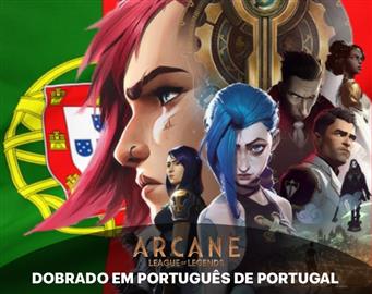 Dobragem em Português Europeu de Arcane com Jinx interpretada por Sissi Martins