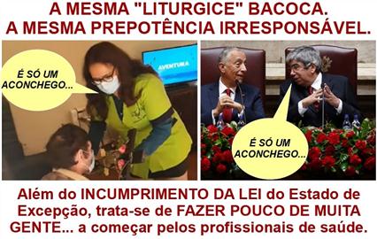 Não há excepções ao Estado de Excepção – BUZINÕES de protesto perante celebrações ilegais, na Assembleia da República, nas ruas ou em Fátima...!